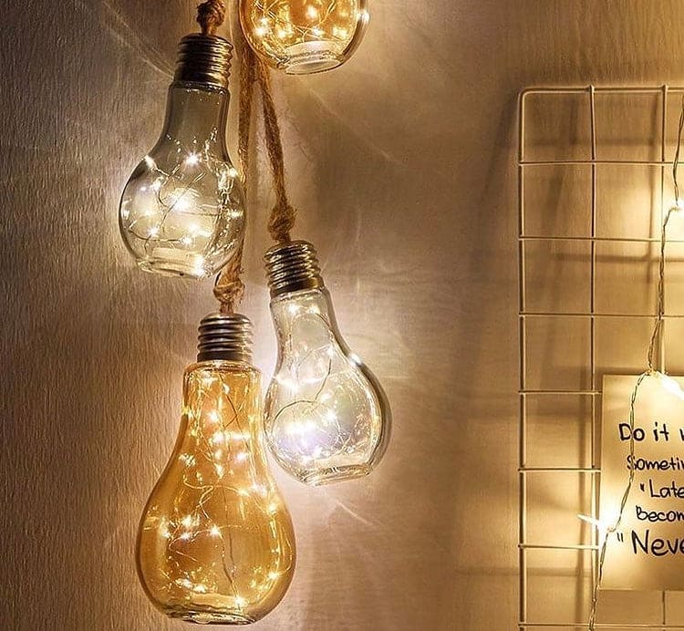 Creative Hemp Rope Led Bulb, Wall Hanging Led Glass Bulb, Craft Style Bulb For Decoration Creative Hemp Rope Led Bulb, Wall Hanging Led Glass Bulb, Craft Style Bulb For Decoration